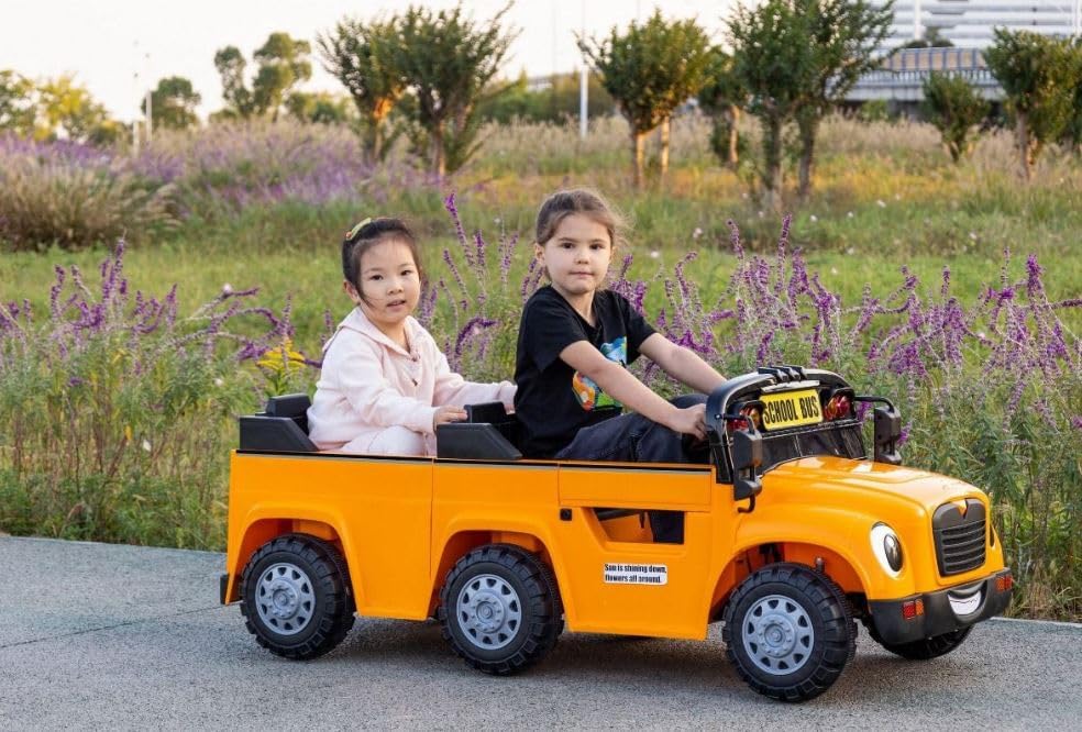 ProRide School Bus 2-Seater 24V7AH Yellow — image 2