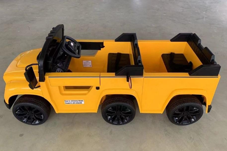 ProRide School Bus 2 - Seater 24V7AH Yellow - Colorland Toys