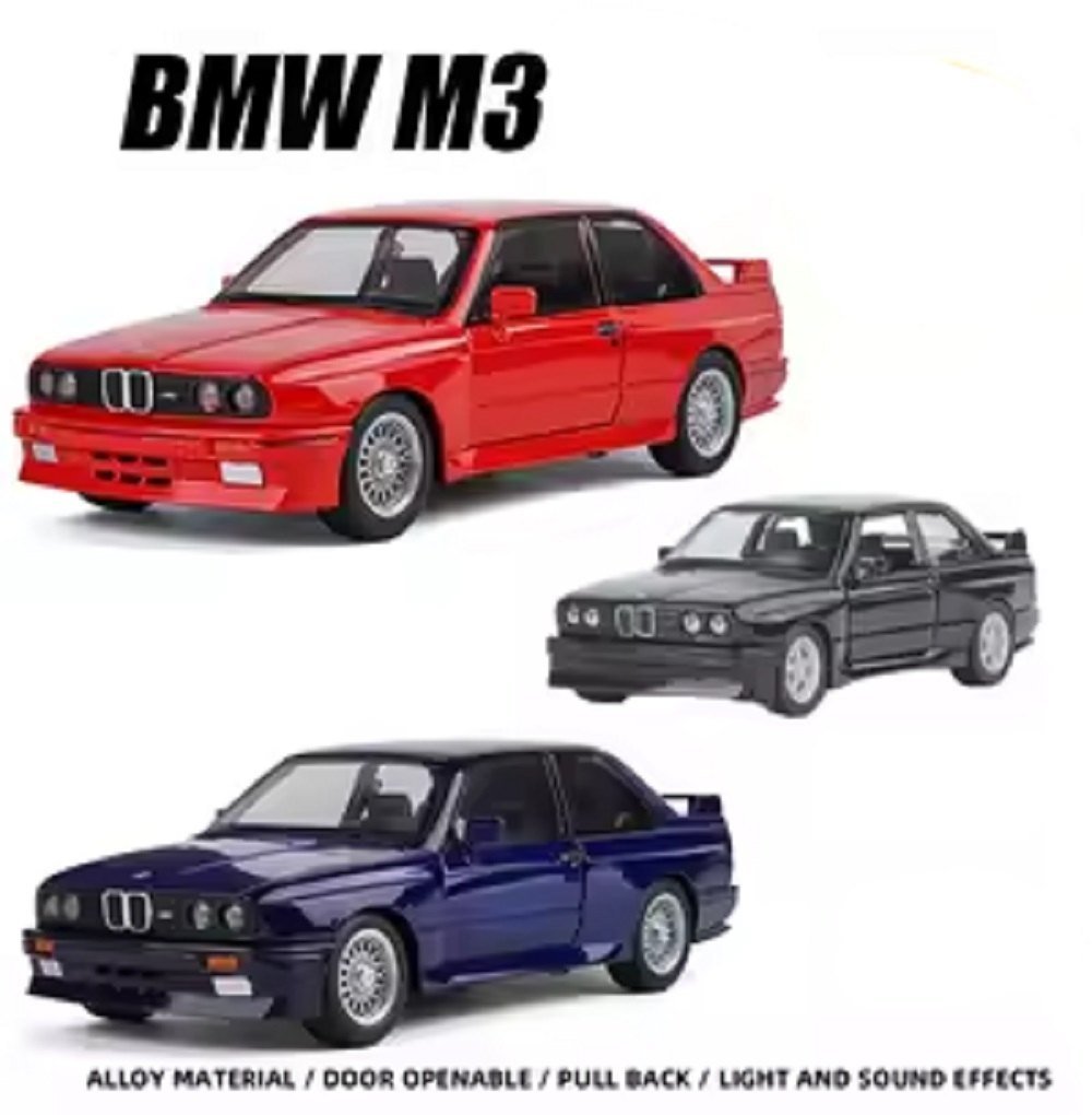 Pullback BMW M3 E30 Die - Cast 1:24 Scale Asstd. CZ178B - Colorland Toys