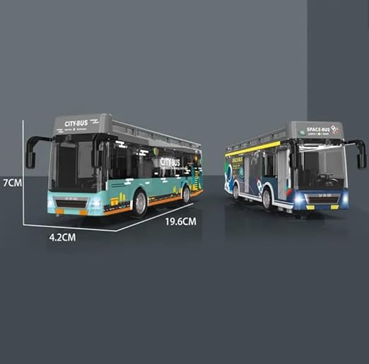 Pullback Diecast Car City and Space Bus YD630A — image 7