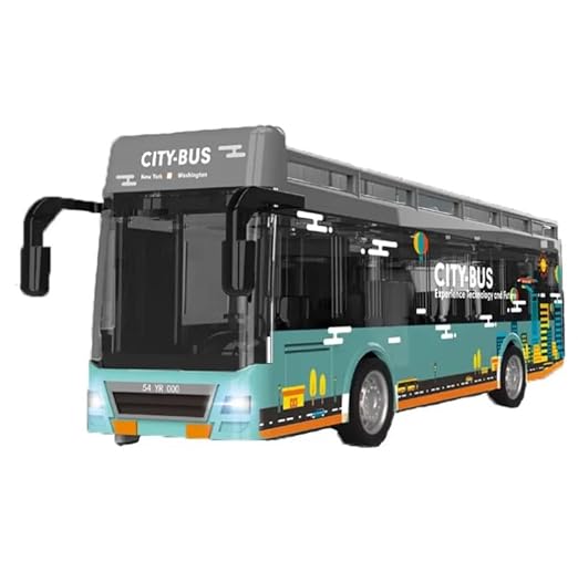 Pullback Diecast Car City and Space Bus YD630A — image 1