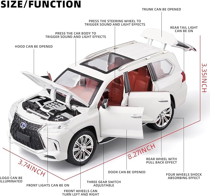 Pullback Diecast Car Lexus CZ119A — image 7