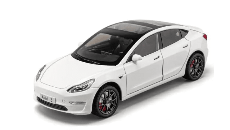 Pullback Diecast Car Metal Tesla HCL - 911A - Colorland Toys