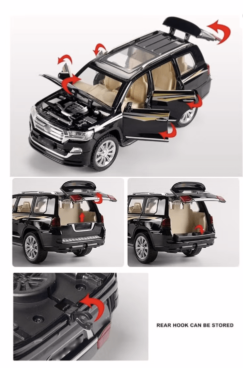 Pullback Diecast Car Toyota Land Cruiser 1:24 Scale — image 6