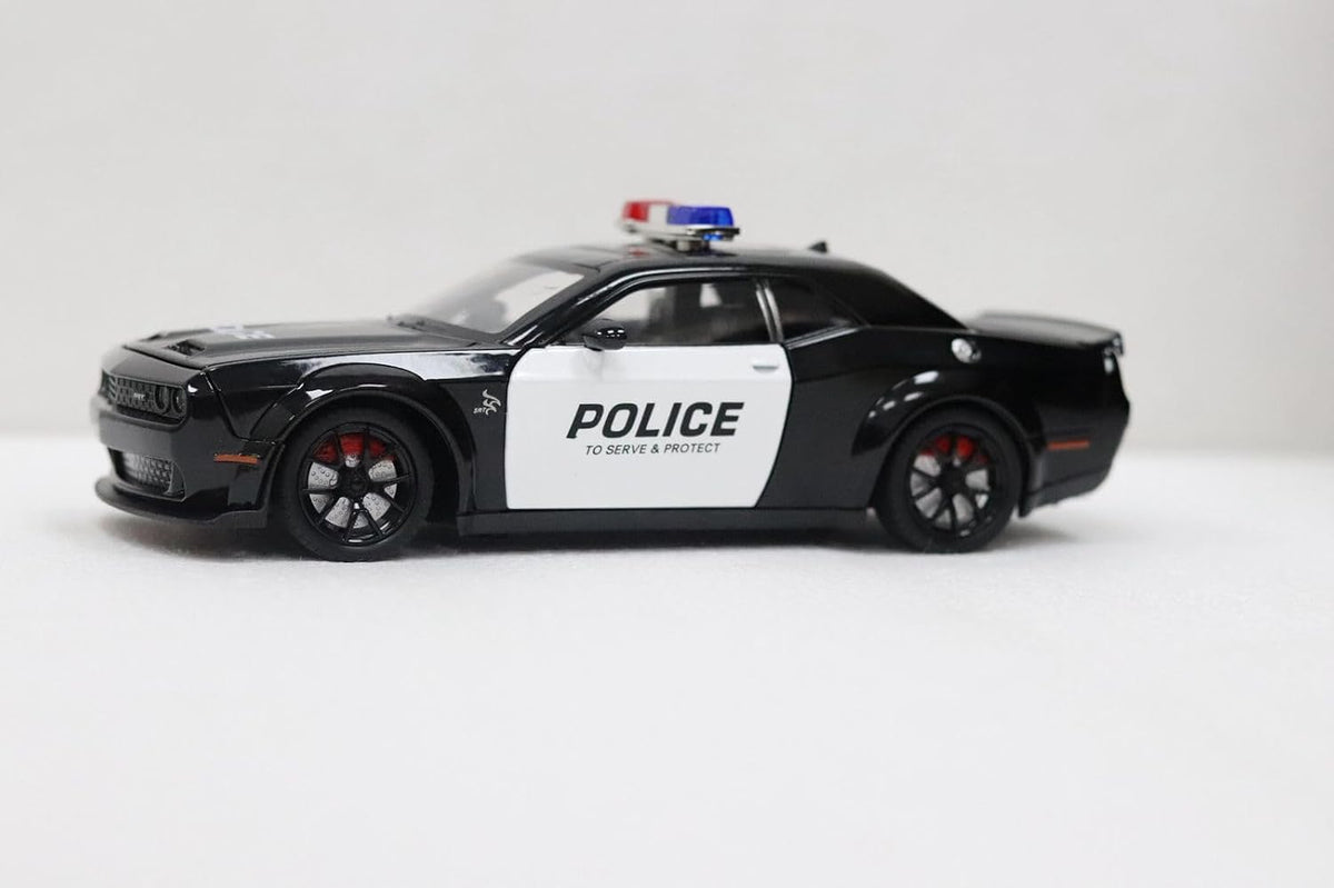 Pullback Dodge Challenger Police Die-Cast 1:24 Scale CZ172AJ — image 2