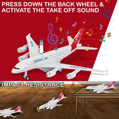 Pullback Metal Die - Cast Airline Asstd. 757 - 6 - Colorland Toys