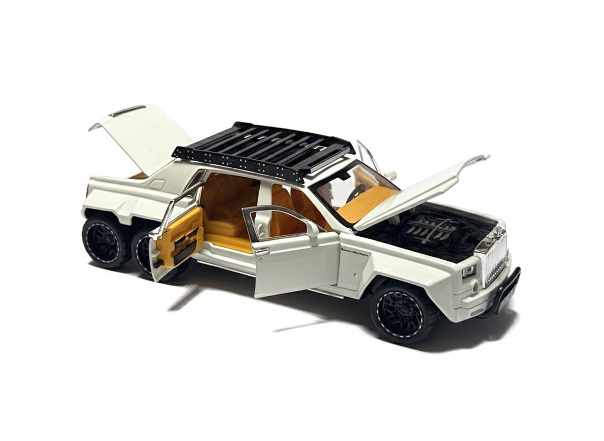 Pullback Rolls Royce Phantom 6-Wheel Die-Cast 1:32 Scale Asstd. W32321 — image 1