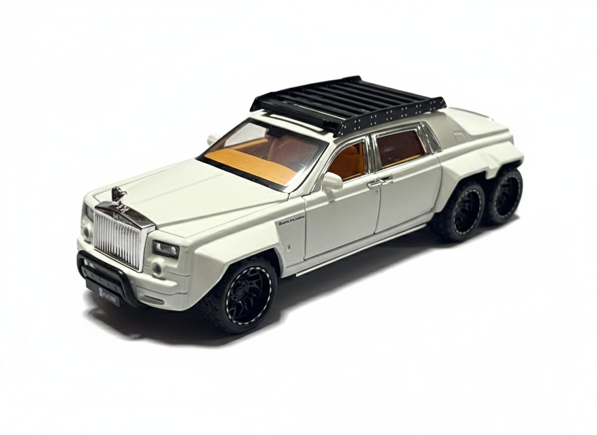 Pullback Rolls Royce Phantom 6-Wheel Die-Cast 1:32 Scale Asstd. W32321 — image 3