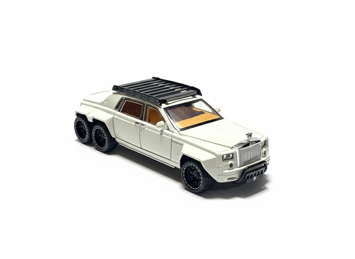 Pullback Rolls Royce Phantom 6-Wheel Die-Cast 1:32 Scale Asstd. W32321 — image 2