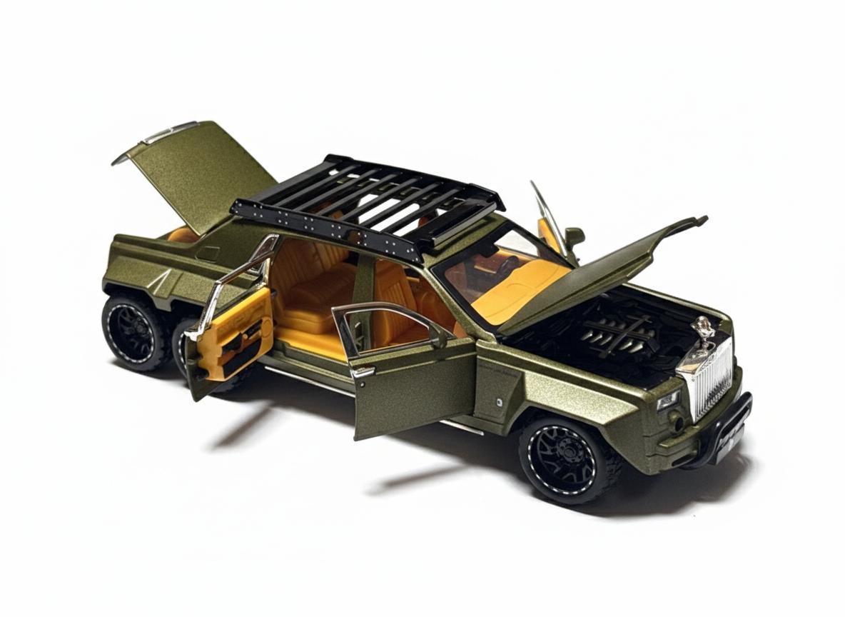 Pullback Rolls Royce Phantom 6-Wheel Die-Cast 1:32 Scale Asstd. W32321 — image 4