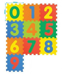 Puzzle Mat Number 0 - 9 10pcs 12inch 1001 - Colorland Toys