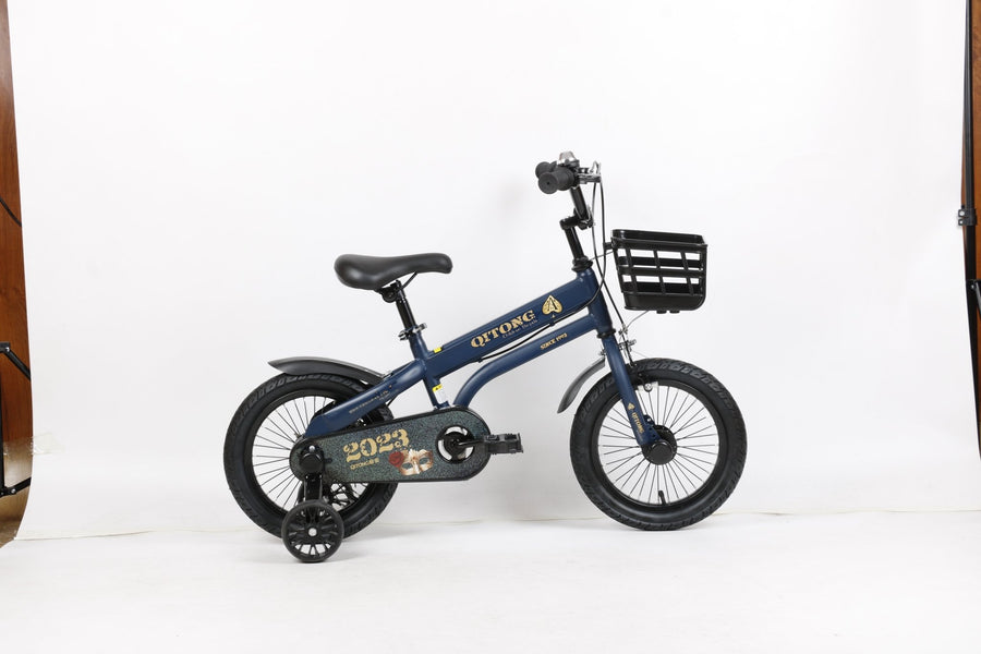Qitong Bicycle With Basket 14 Inch Blue TN22A08 14IN — image 3