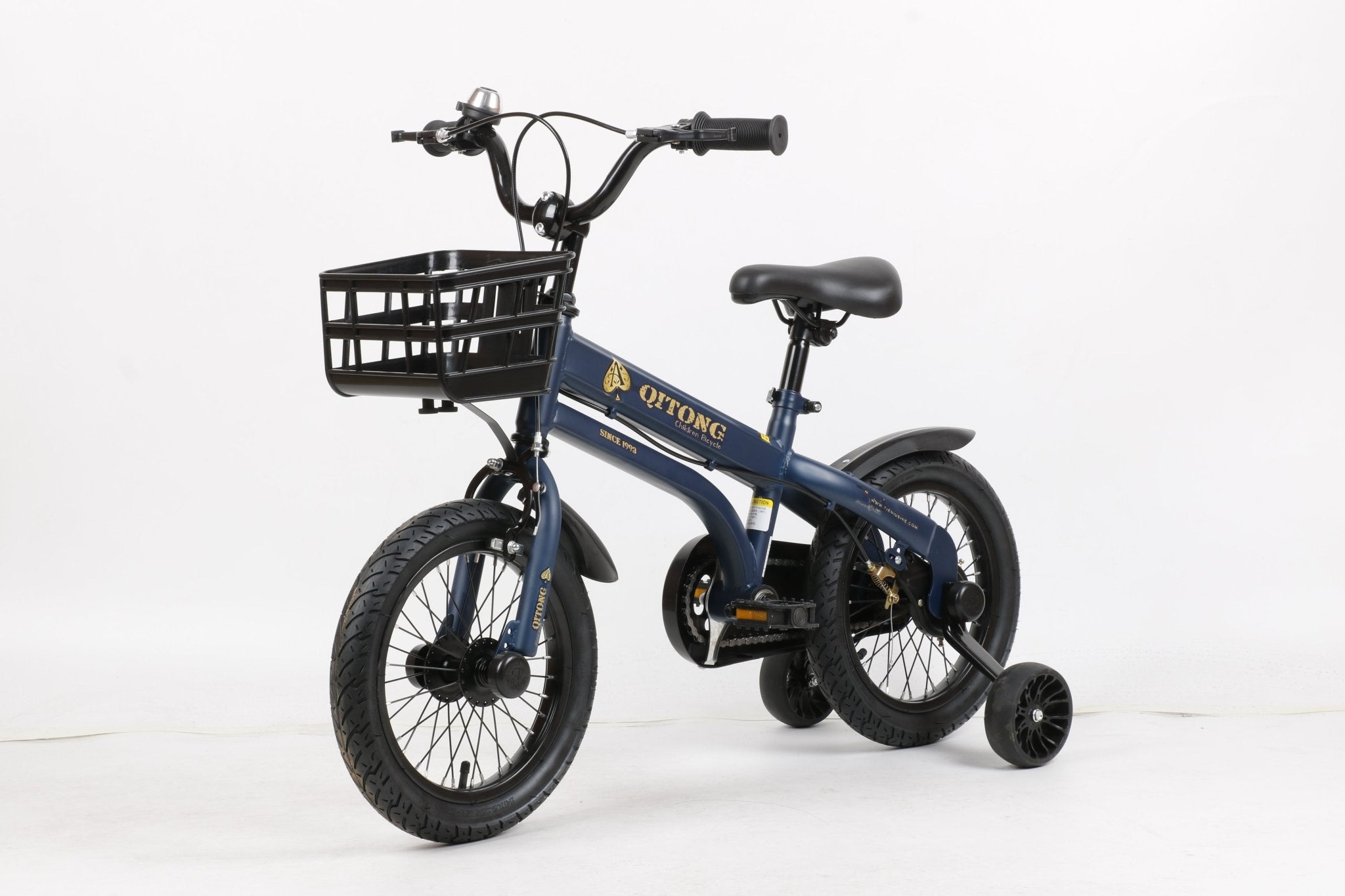 Qitong Bicycle With Basket 14 Inch Blue TN22A08 14IN - Colorland Toys