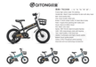 Qitong Bicycle With Basket 14 Inch Blue TN22A08 14IN