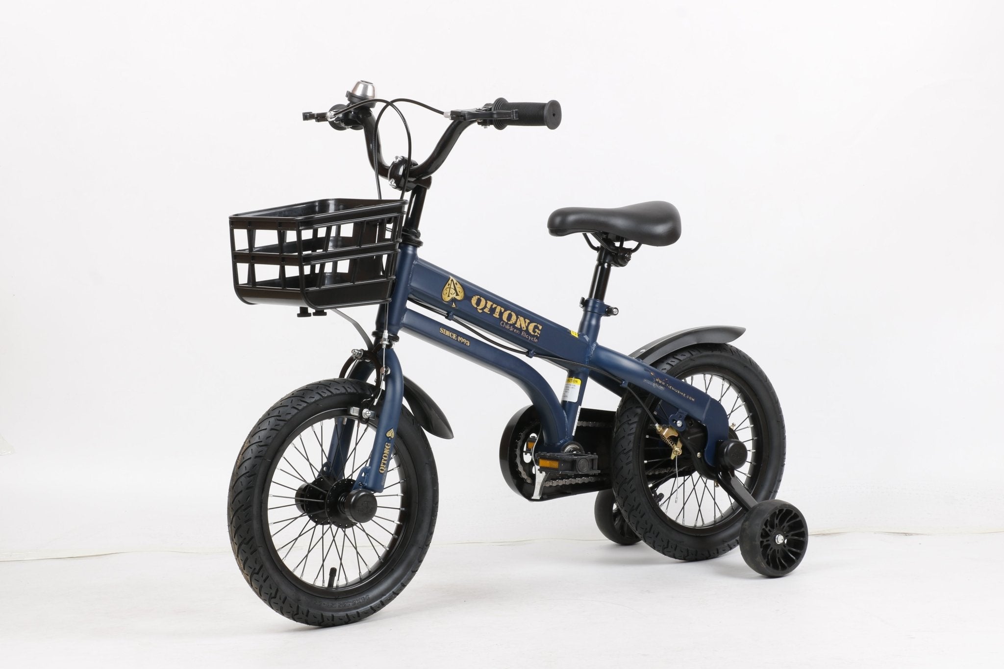 Qitong Bicycle With Basket 14 Inch Blue TN22A08 14IN - Colorland Toys