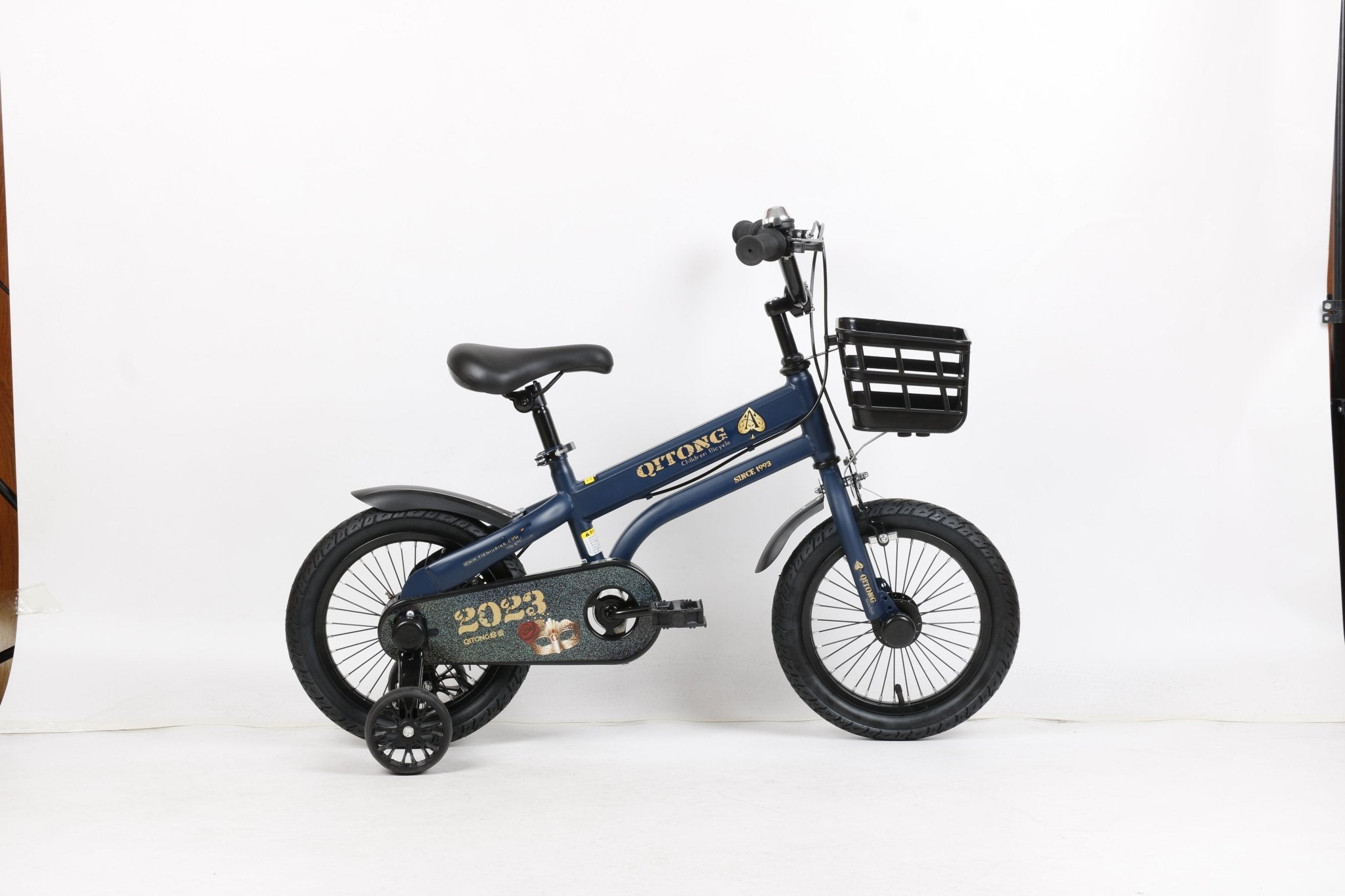 Qitong Bicycle With Basket 14 Inch Blue TN22A08 14IN - Colorland Toys
