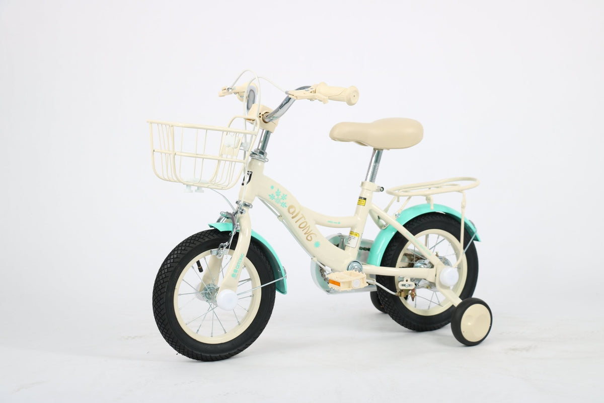 Qitong Bicycle With Basket 14 Inch Green TN-B06 14IN — image 5
