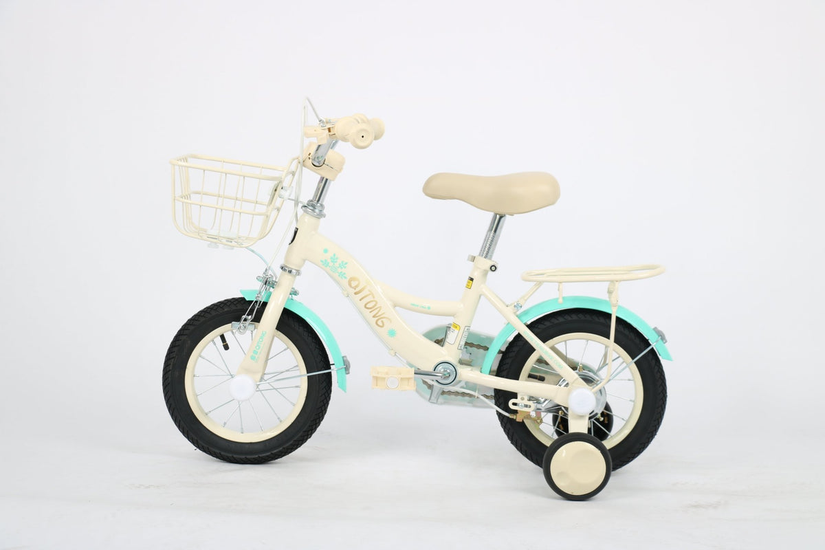 Qitong Bicycle With Basket 14 Inch Green TN-B06 14IN — image 4