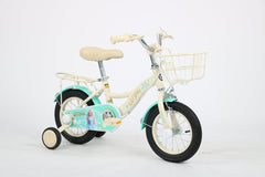 Qitong Bicycle With Basket 14 Inch Green TN - B06 14IN - Colorland Toys