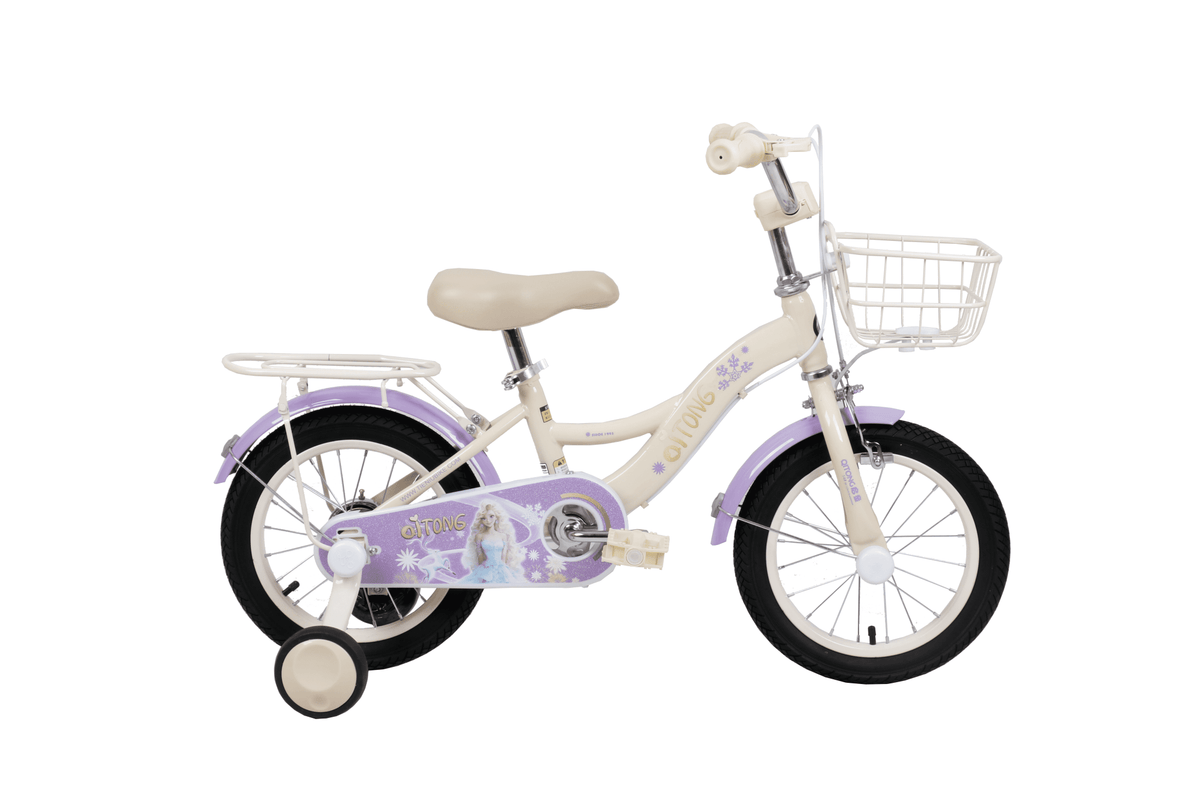 Qitong Bicycle With Basket 14 Inch Purple TN-B06 14IN — image 1
