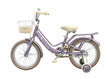 Qitong Bicycle With Basket 14 Inch Purple TN-S08