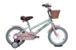 Qitong Bicycle With Basket 14 Inch Green TN23A01 14IN