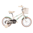 Qitong Cow Bicycle With Basket 14 Inch Green TN24Q61