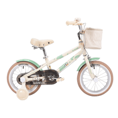 Qitong Cow Bicycle With Basket 14 Inch Green TN24Q61 - Colorland Toys