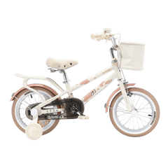 Qitong Cow Bicycle With Basket 16 Inch Pink TN24Q64 - Colorland Toys