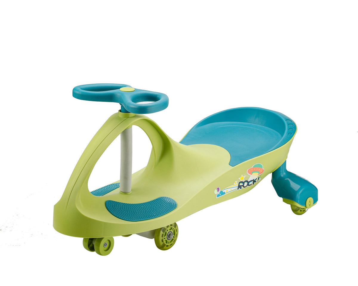 Qitong Rock Swing Car With Light Green/Blue QT - 8097D1 - Colorland Toys