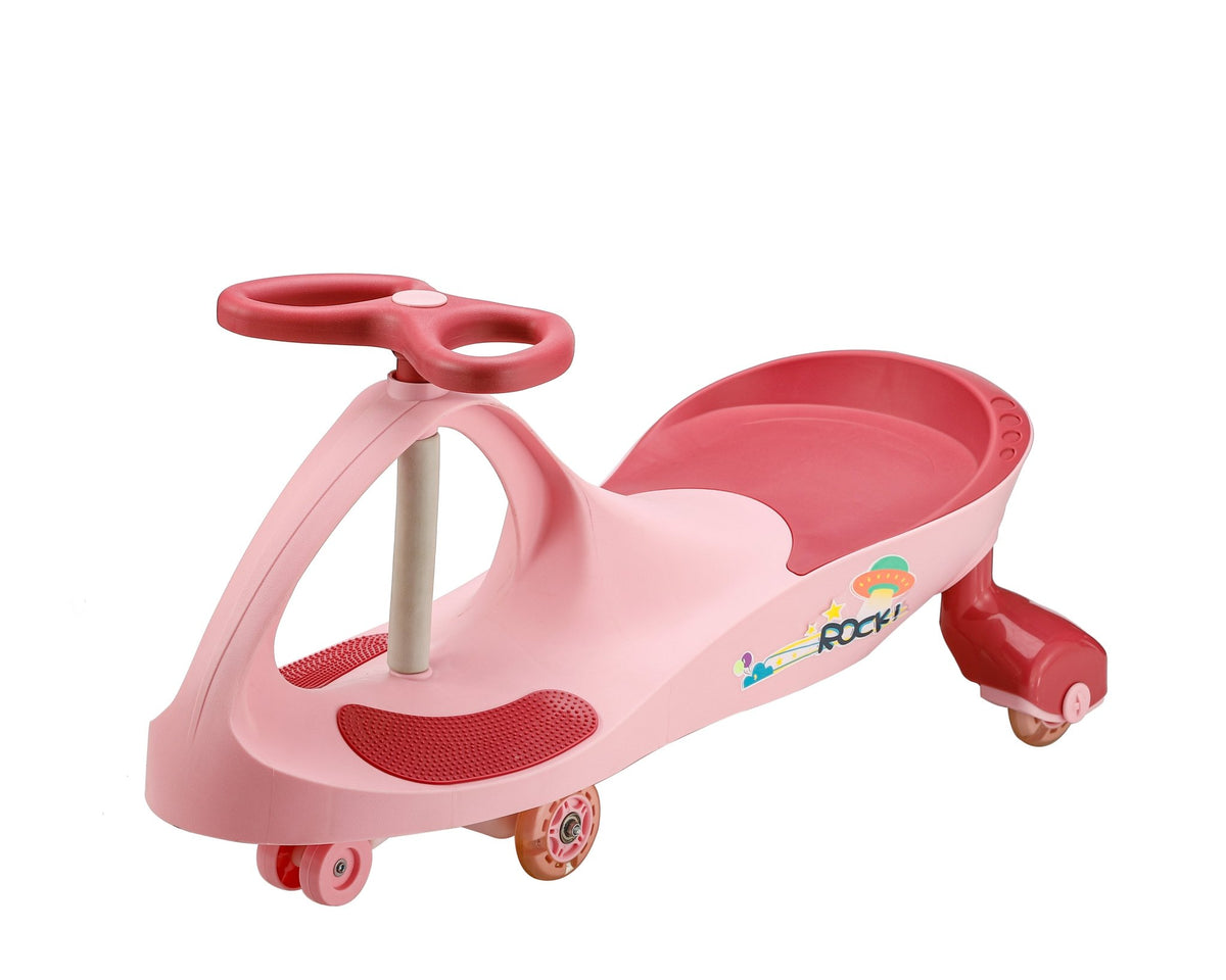 Qitong Swing Car With Music Pink/Red QT-8097D1 — image 1