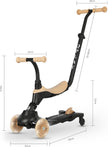 QPlay Sema EVO 5-in-1 Ride On Scooter, Pink, Ages 1–6