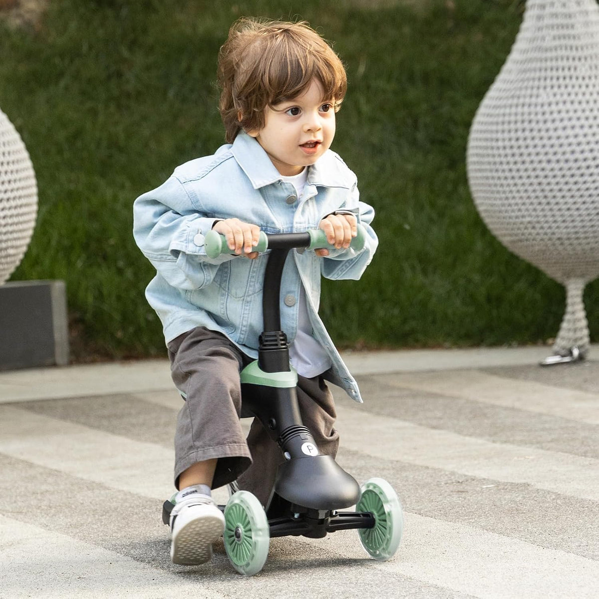 QPlay Sema EVO 5-in-1 Ride On Scooter, Pink, Ages 1–6 — image 2