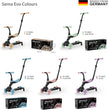 QPlay Sema EVO 5-in-1 Ride-On Scooter with LED, Green