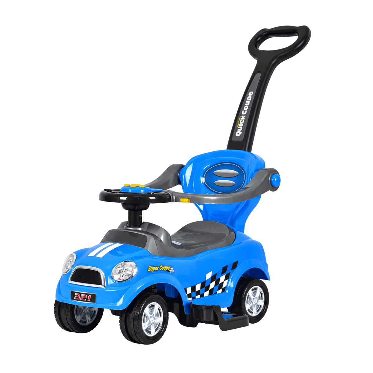 QuickCoupe 3-in-1 Pushing Car With Handle Blue B5128/321 — image 1