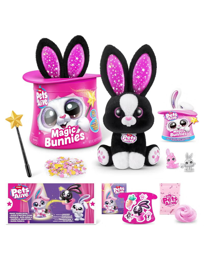 Pets Alive Magic Bunny Surprise Candy Robotic Bunny Black 9549D - Colorland Toys