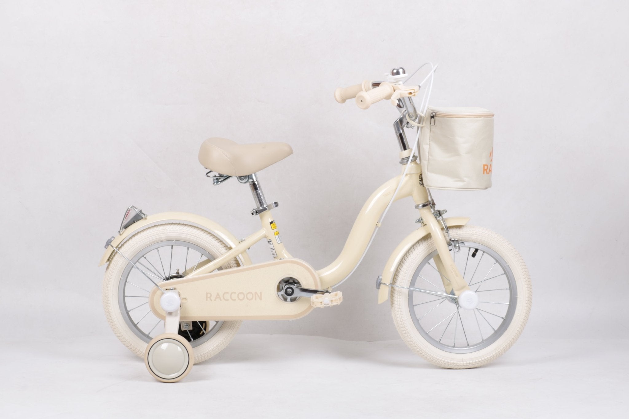 Raccoon Bicycle With Basket 14 Inch Beige TN23R06 14IN - Colorland Toys