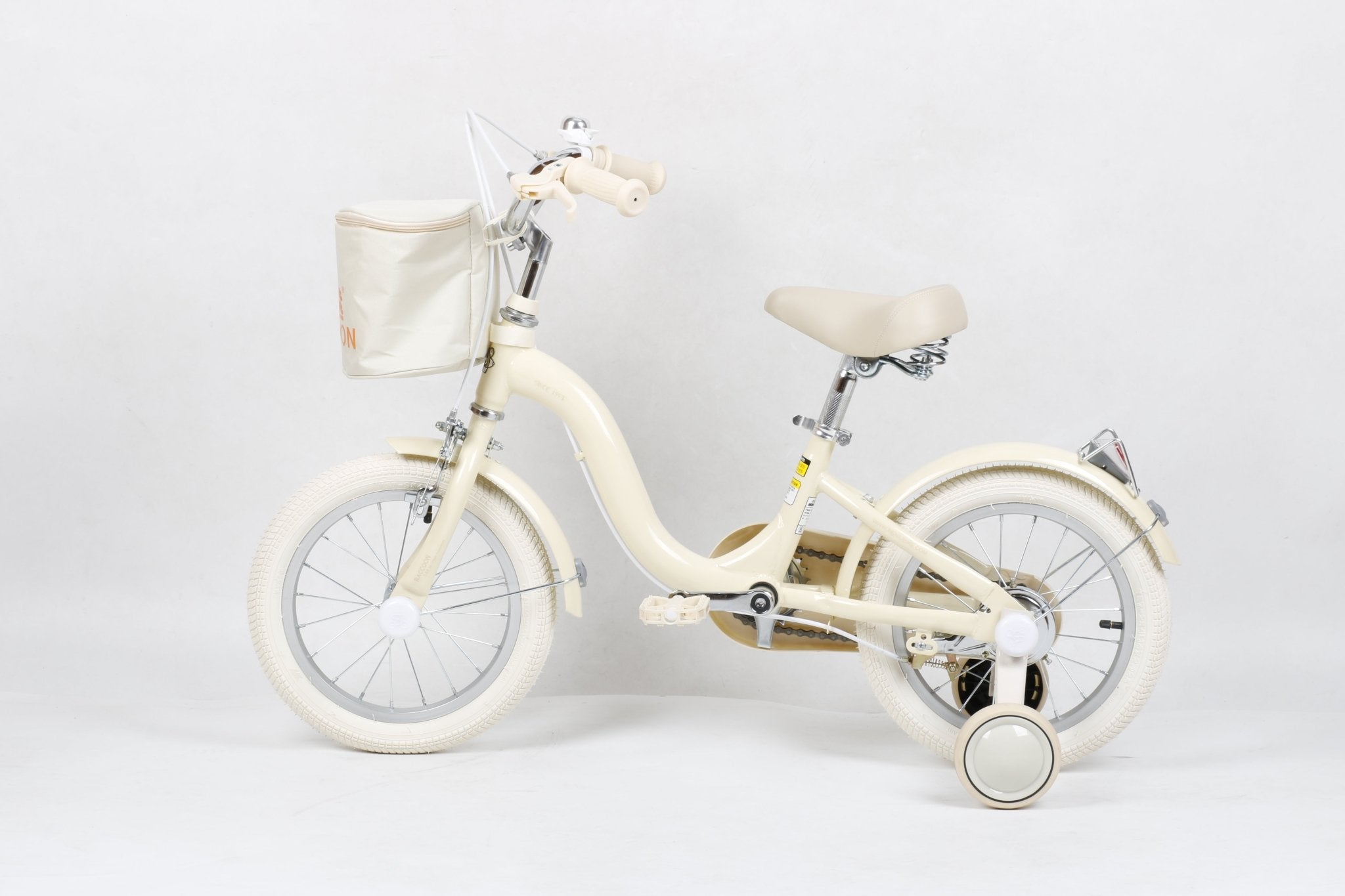 Raccoon Bicycle With Basket 14 Inch Beige TN23R06 14IN - Colorland Toys