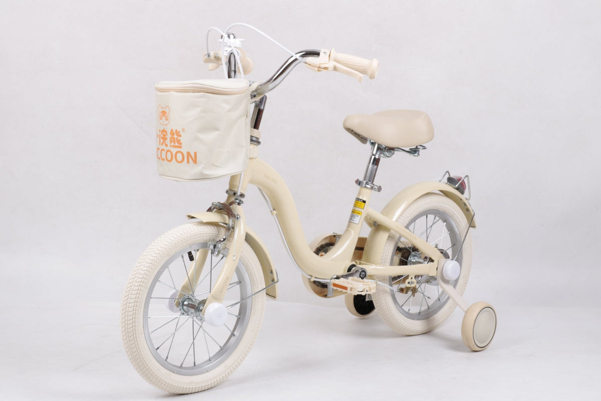 Raccoon Bicycle With Basket 14 Inch Beige TN23R06 14IN — image 4