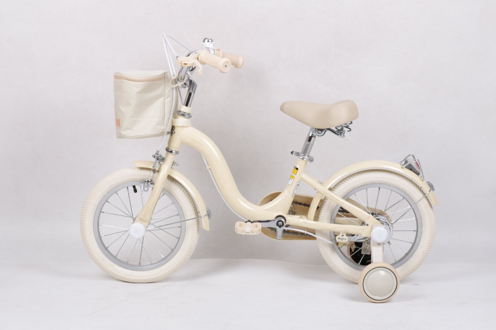 Raccoon Bicycle With Basket 14 Inch Beige TN23R06 14IN - Colorland Toys