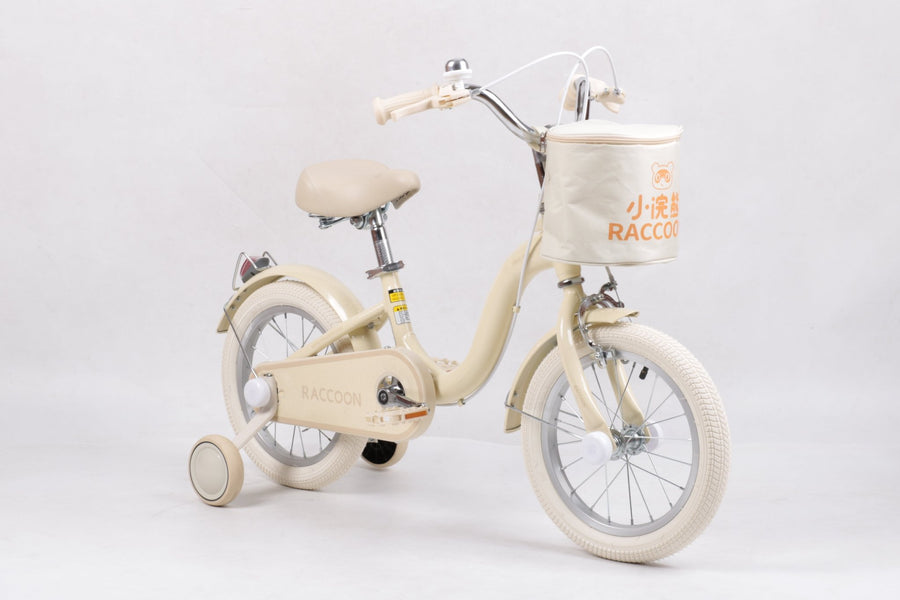 Raccoon Bicycle With Basket 14 Inch Beige TN23R06 14IN — image 10