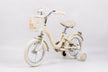 Raccoon Bicycle With Basket 14 Inch Beige TN23R06 14IN