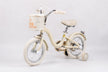 Raccoon Bicycle With Basket 14 Inch Beige TN23R06 14IN