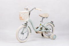 Raccoon Bicycle With Basket 14 Inch Green TN23R06 14IN - Colorland Toys