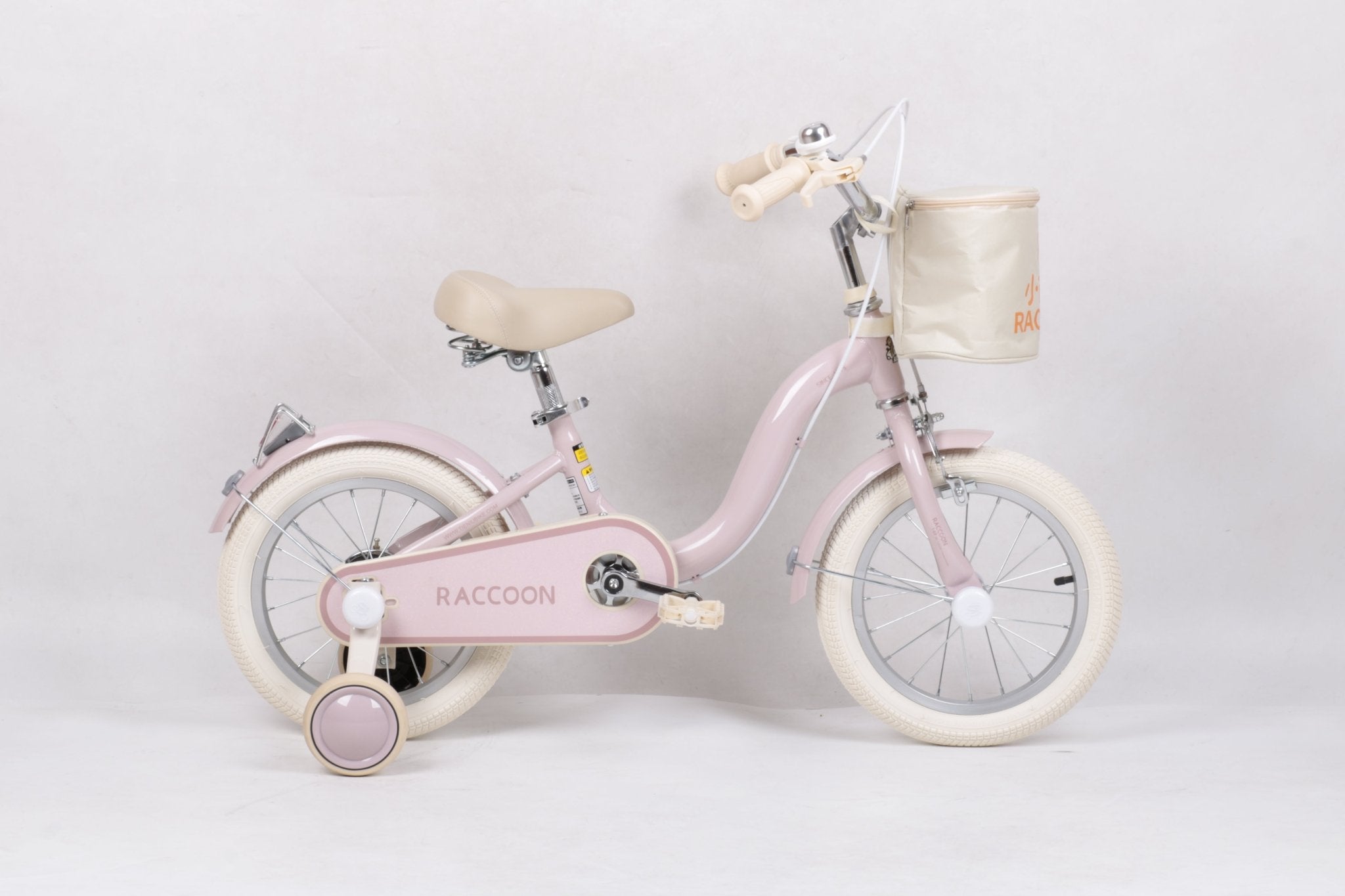 Raccoon Bicycle With Basket 14 Inch Pink TN23R06 14IN CARRIER - Colorland Toys