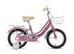 Raccoon Bicycle With Basket 14 Inch Pink TN24R62