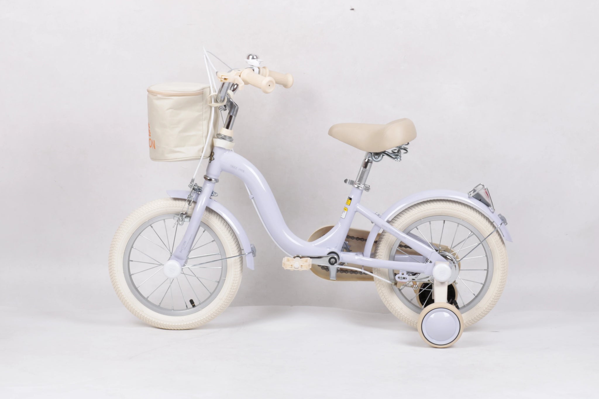 Raccoon Bicycle With Basket 14 Inch Purple TN24R74 14IN - Colorland Toys