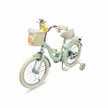 Raccoon Bicycle With Basket 16 Inch Green TN23R06 16IN
