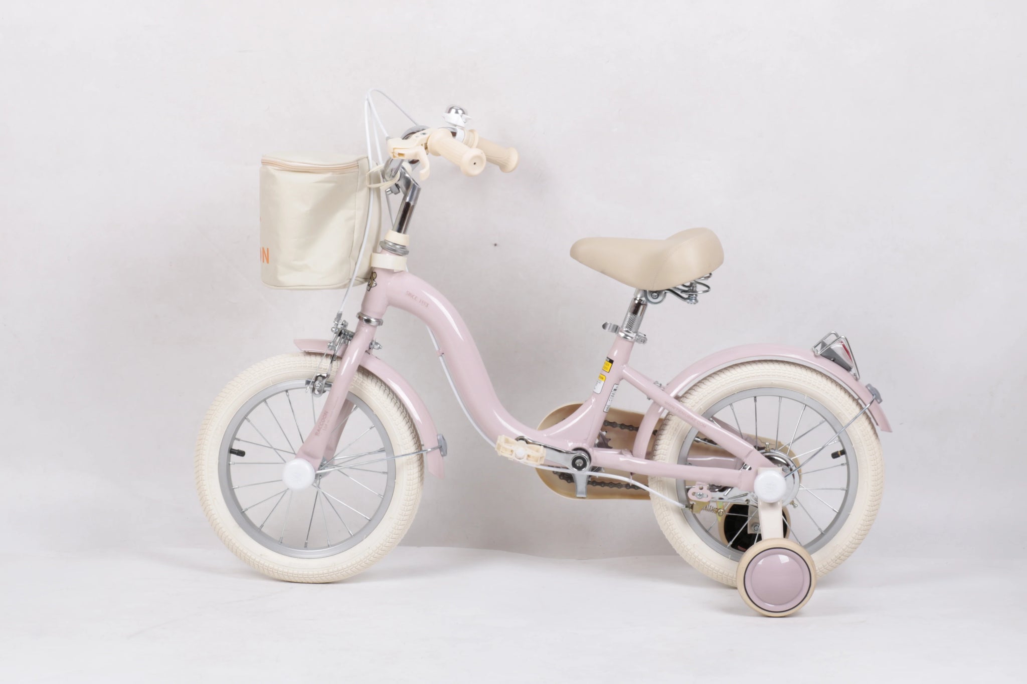 Raccoon Bicycle With Basket 16 Inch Pink TN23R06 16IN - Colorland Toys