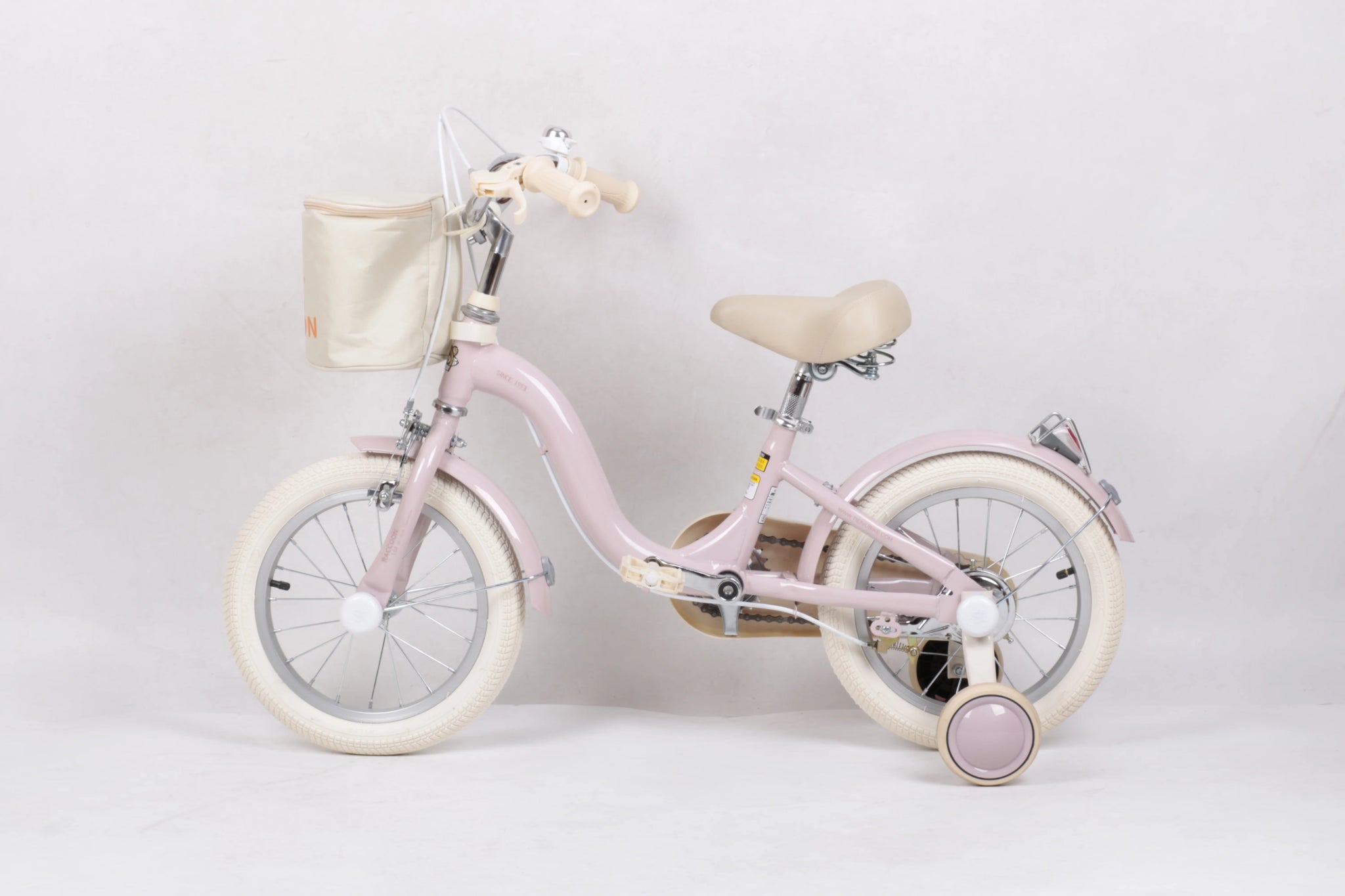 Raccoon Bicycle With Basket 16 Inch Pink TN23R06 16IN - Colorland Toys